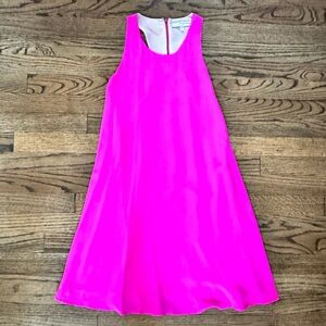 Lavender Brown Bright Pink Silk Mini